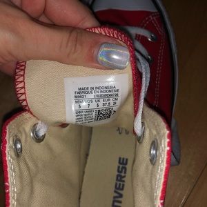 Red converse